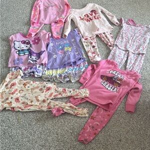 Alot of 7 girls 2T Pajama Set